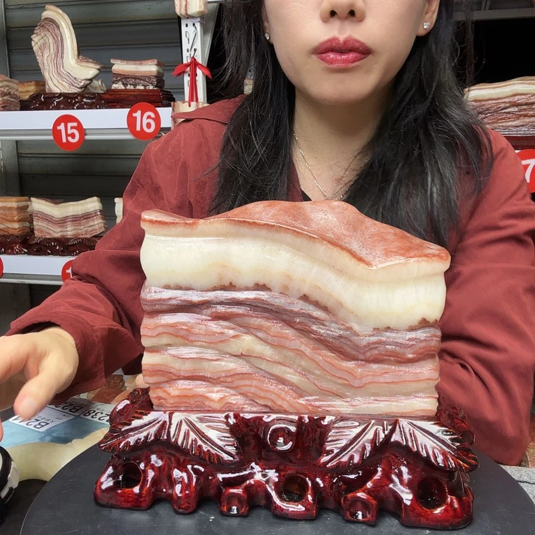 平***福石材广西天然猪肉石头
