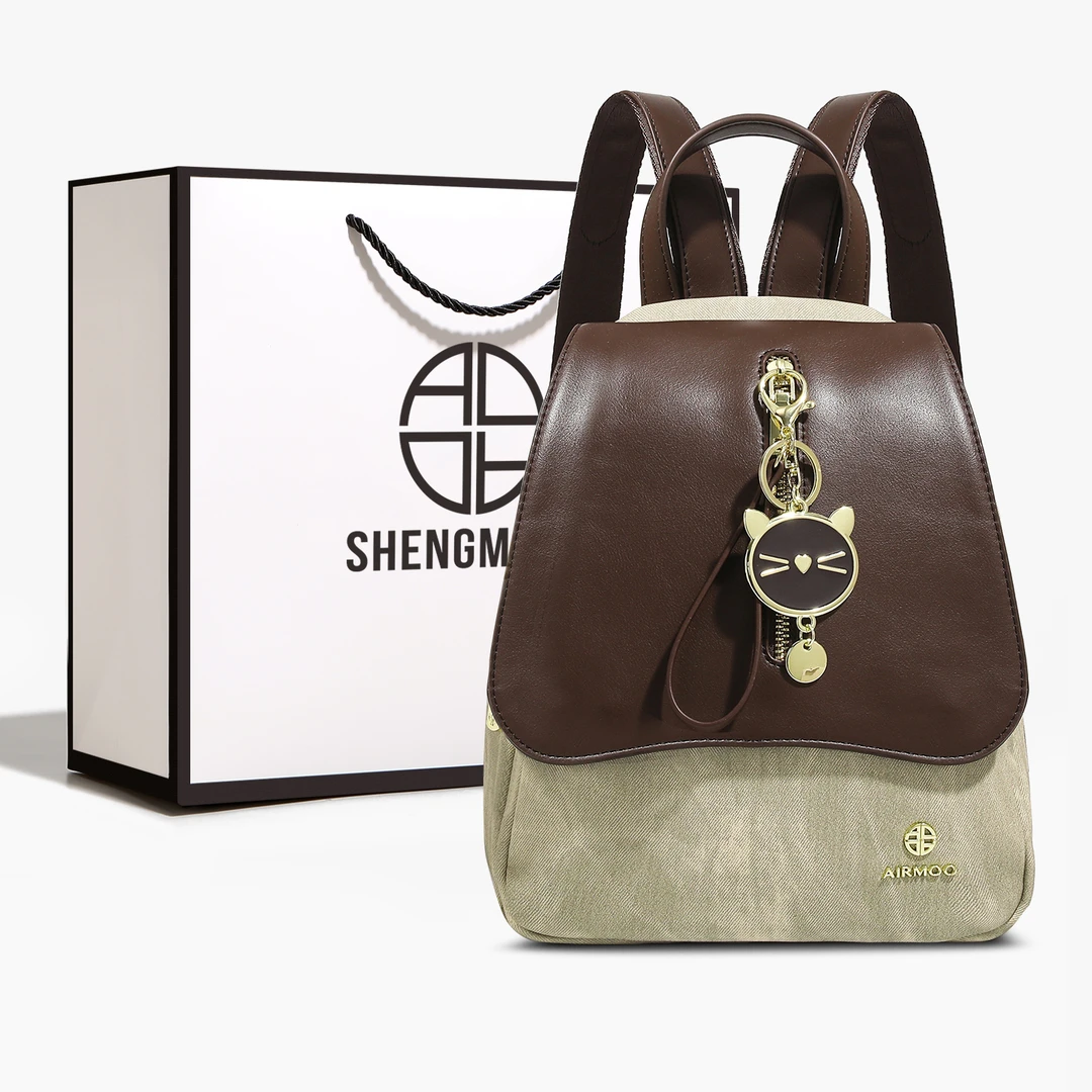 SHENGMILUO/圣米洛轻奢双肩包包女新款小众感大容量时尚百搭背包