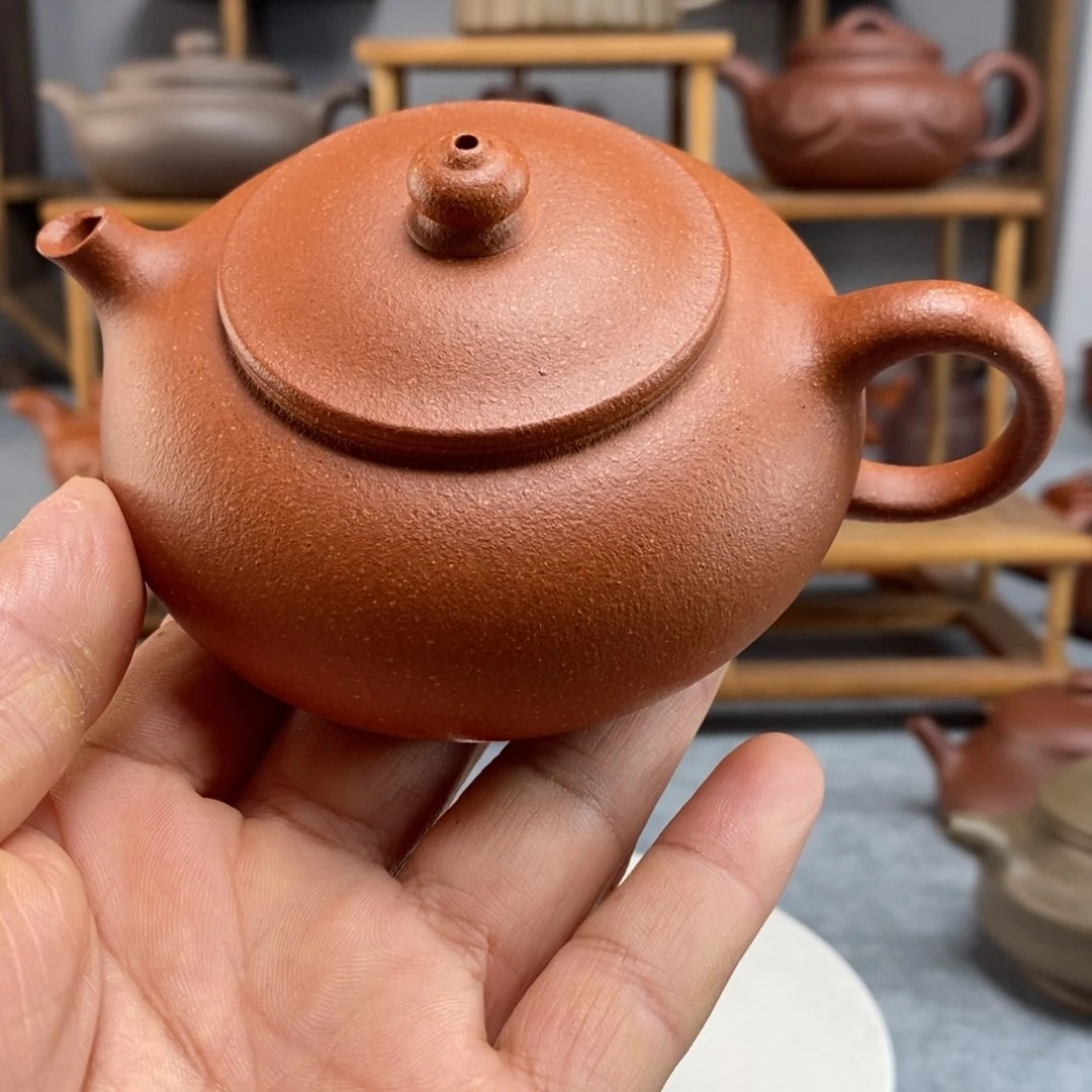 紫砂茶壶红降坡寒江