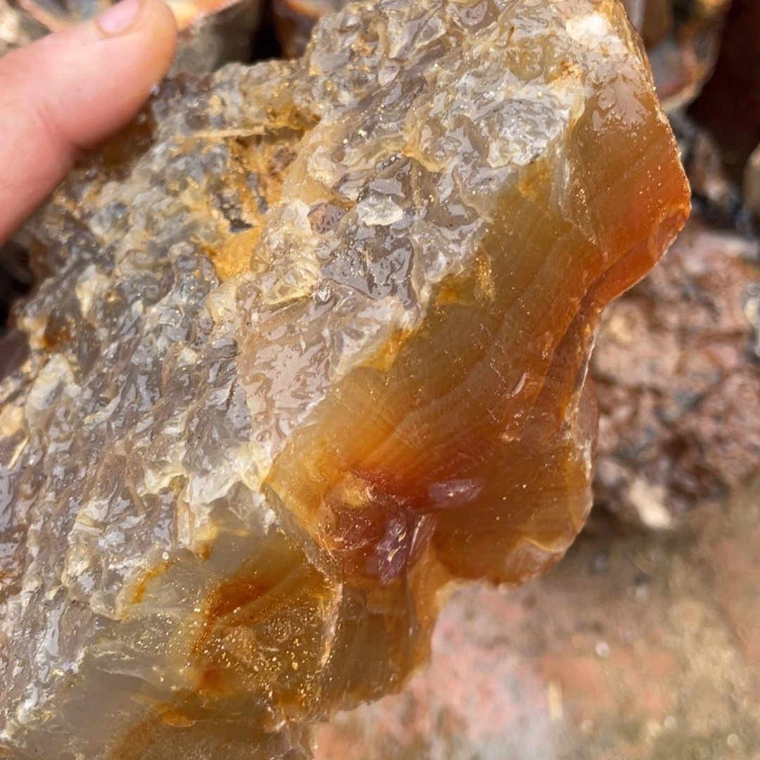 不***糖定制玛瑙原石切割不退不换