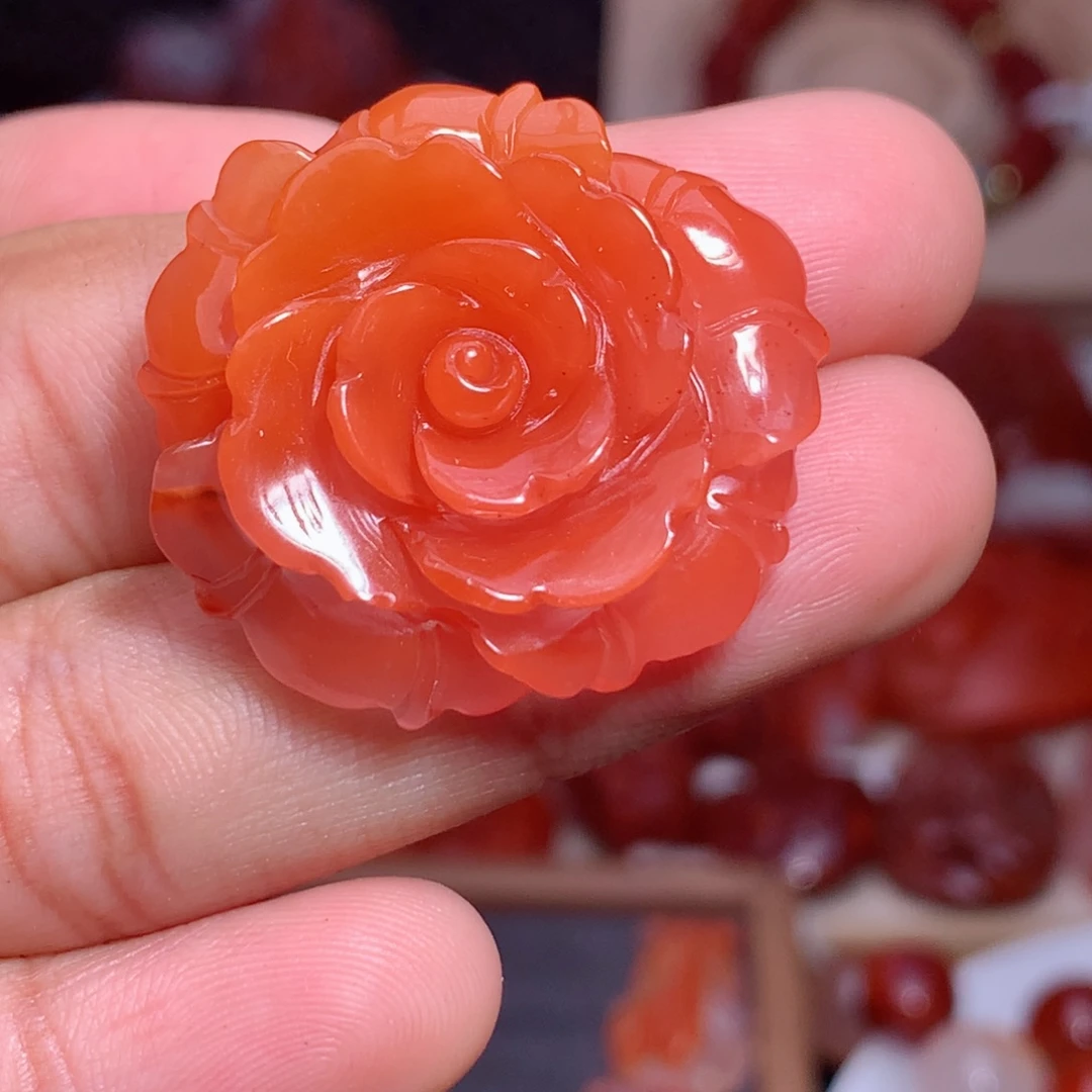 南红玛瑙未镶嵌南红花