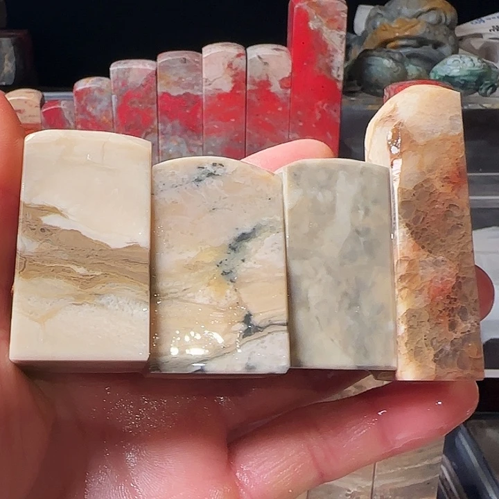 福***兴印石昌化石昌化白玉石印章