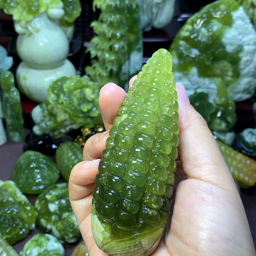 【闪购商品】未镶嵌蛇纹石玉手把件