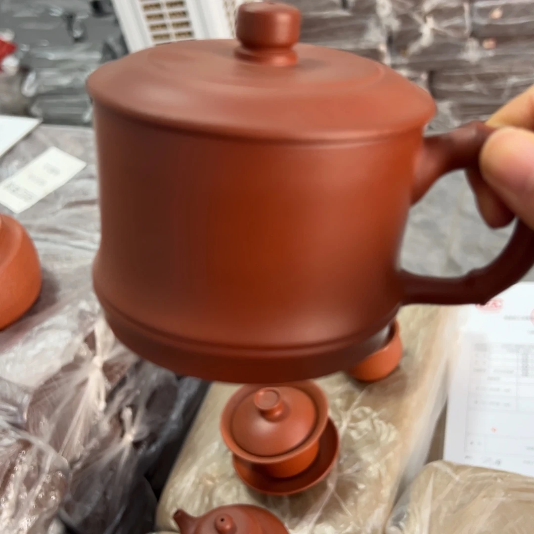 紫砂茶壶黄龙山原矿朱泥