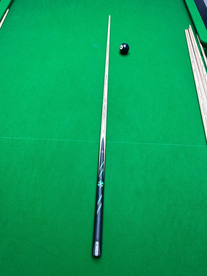 【闫总严选】SS级   四叶草镶嵌款中式黑八手工一体杆