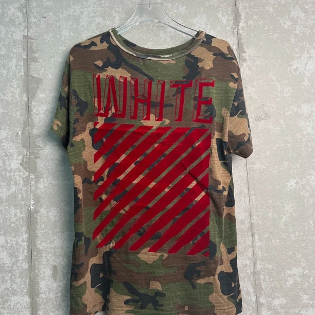 未使用 WE11 DONE 全新未使用/S*1/Off white 红色植绒迷彩/15209
