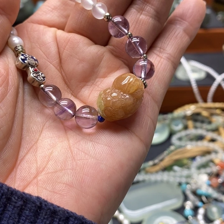 蛇纹石玉颈饰未镶嵌叄*