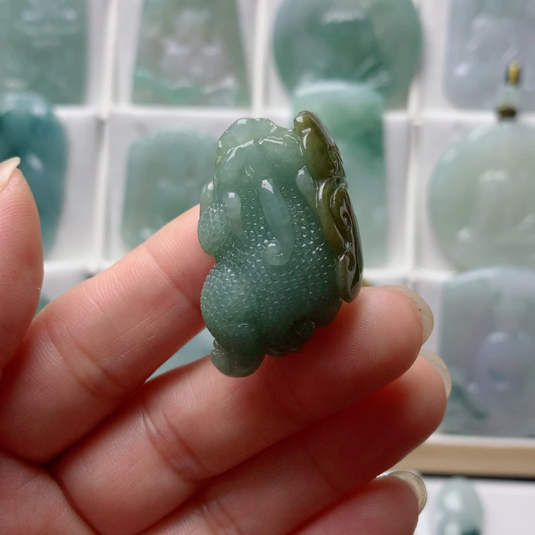 翡翠吊坠(不含链)未镶嵌B****X貔貅