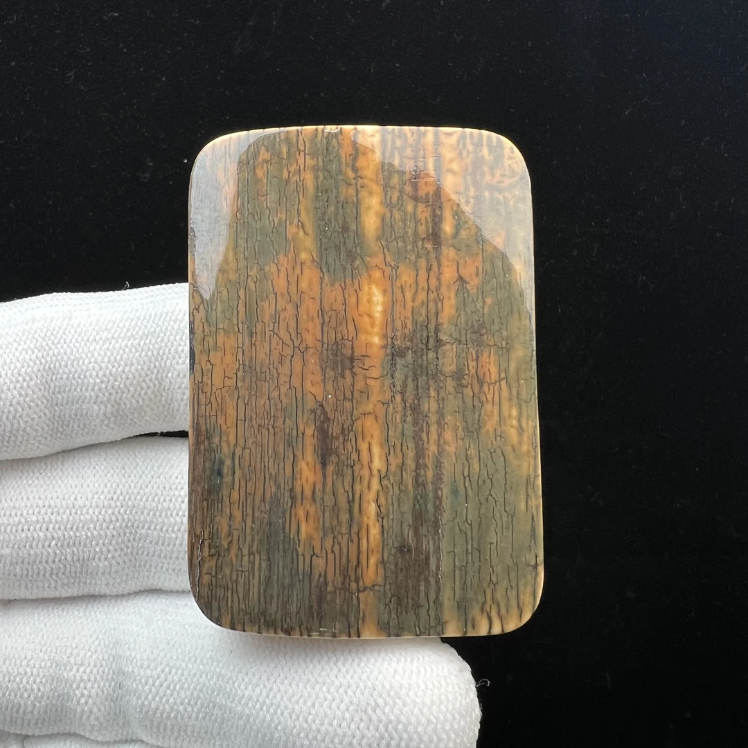 E1408天然猛犸牙肥皂块39x56x11.7mm支持鉴定 假一罚四