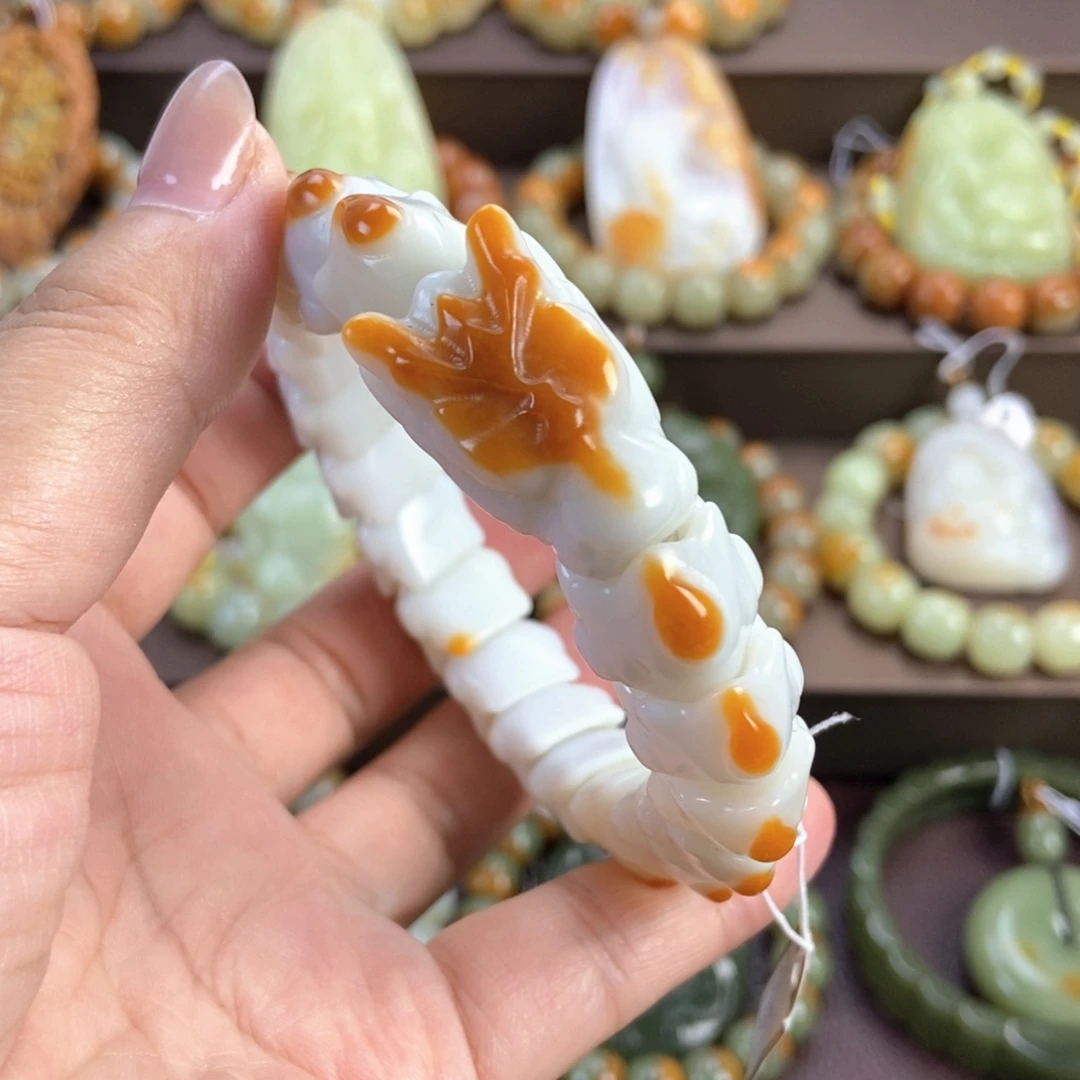未镶嵌手串透闪石质玉