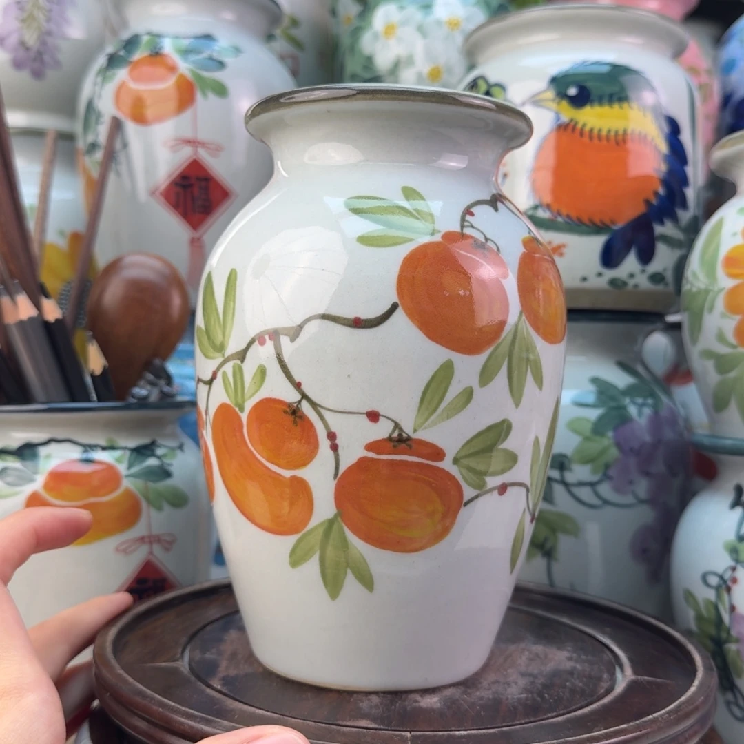 景德镇纯手绘陶瓷花瓶