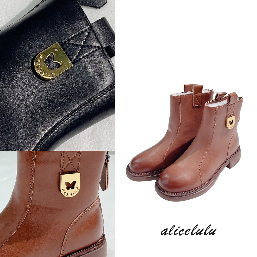 [早春补贴] ALICE “瘦瘦靴”短靴 柔软牛皮 时髦百搭 S2141886T