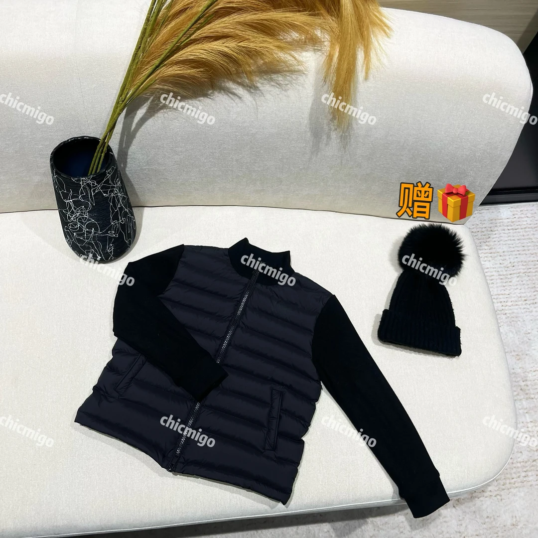 【Chicmigo高定童装】冬季新款高定轻奢设计款新国标90白鹅绒羽绒服