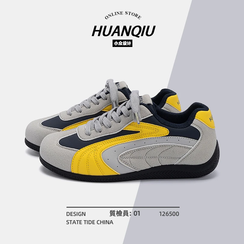 环球赛车鞋女款2025新款内增高百搭复古德训鞋秋季运动时尚女鞋潮