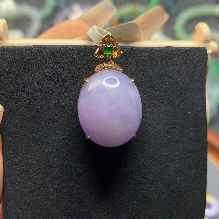 翡翠手链18K金镶嵌翡翠