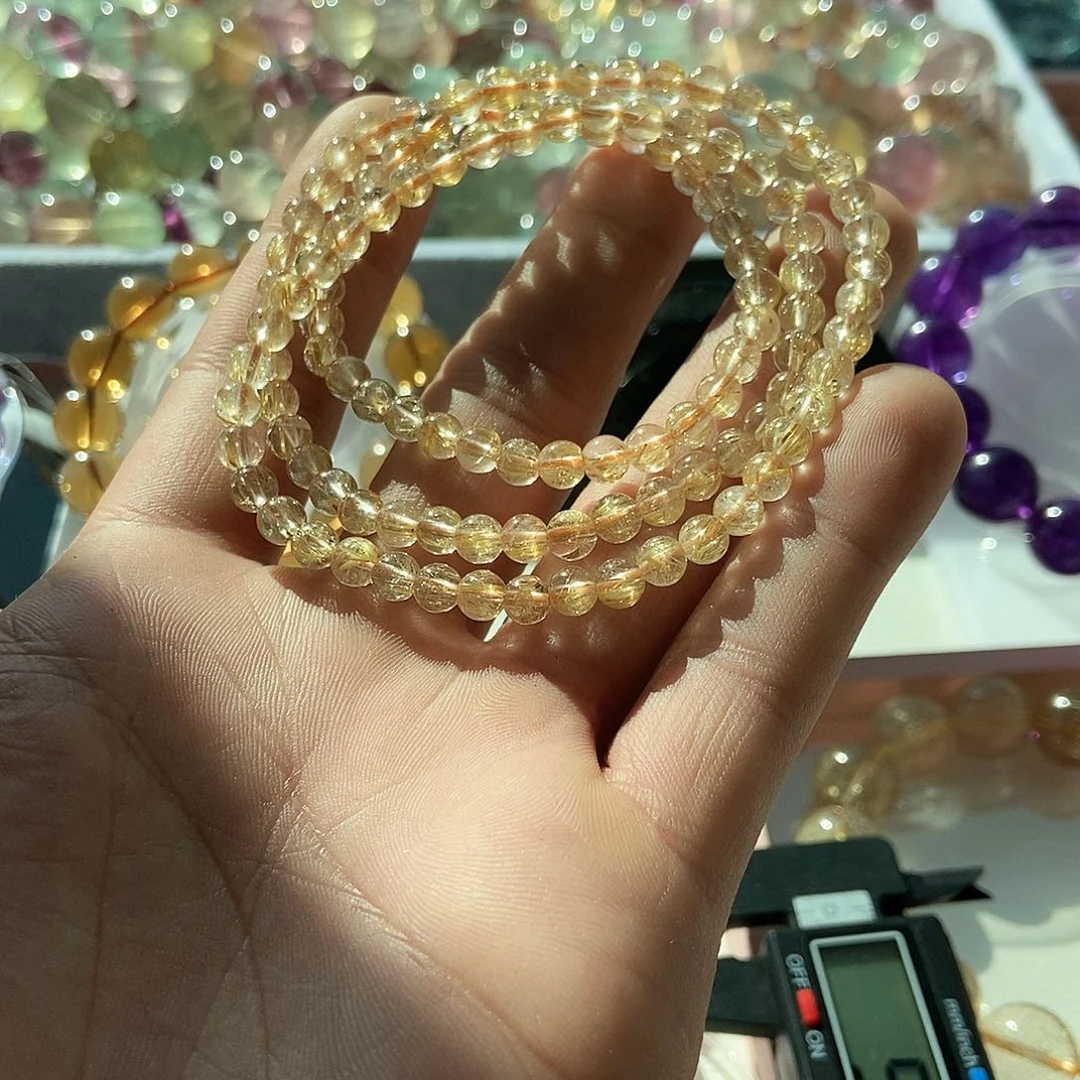 水晶手链未镶嵌橘*默认微瑕