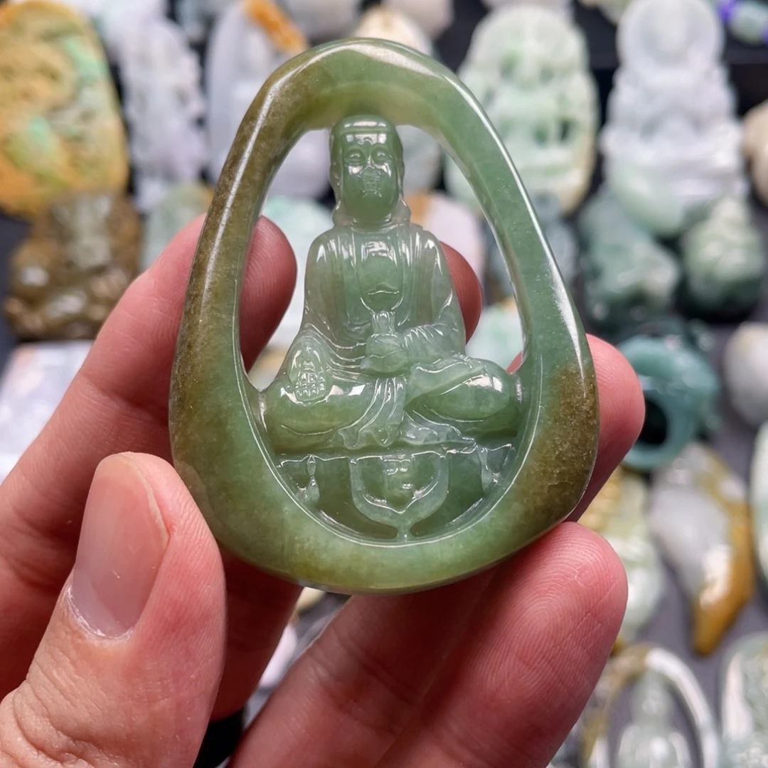 颈饰未镶嵌翡翠海****岸翡翠