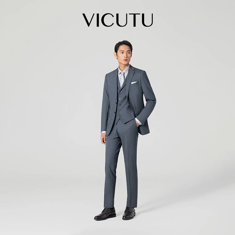VICUTU/威可多西服男春季新款舒适亲肤商务休闲百搭西装外套