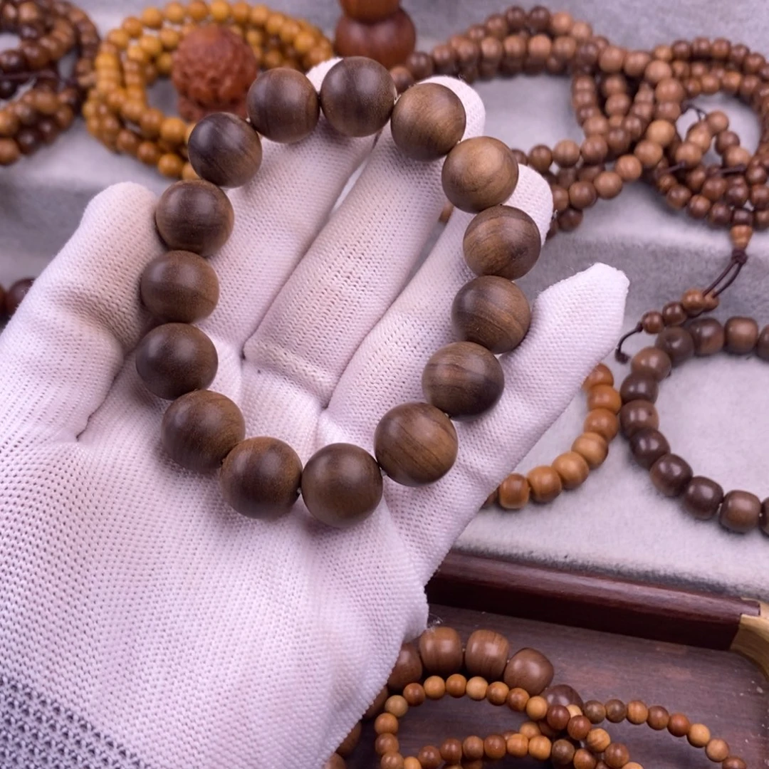 海***魂手串/手链檀香木1.5黑肉老料微瑕奶香沉水正区老山檀