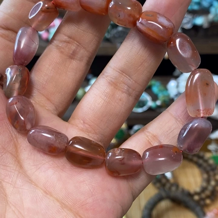 南红玛瑙手链未镶嵌