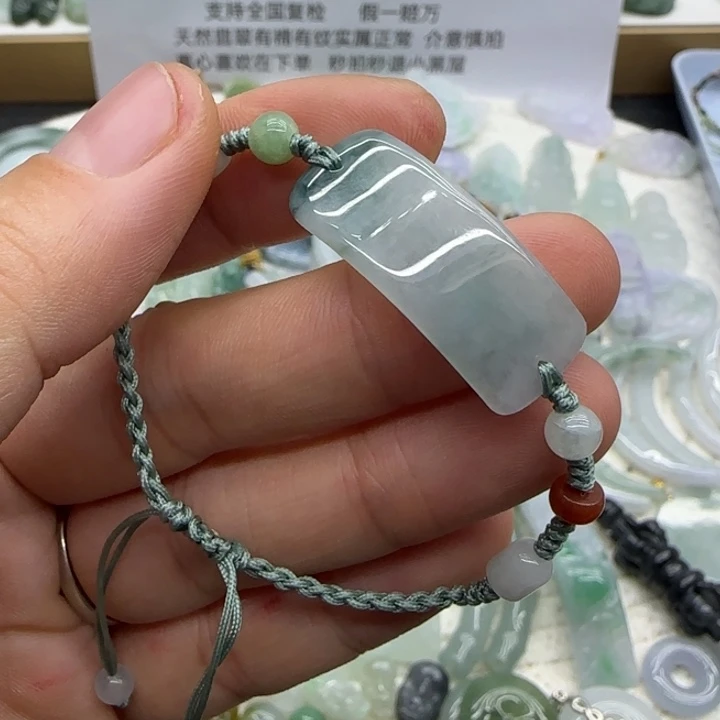 翡翠未镶嵌手链手牌