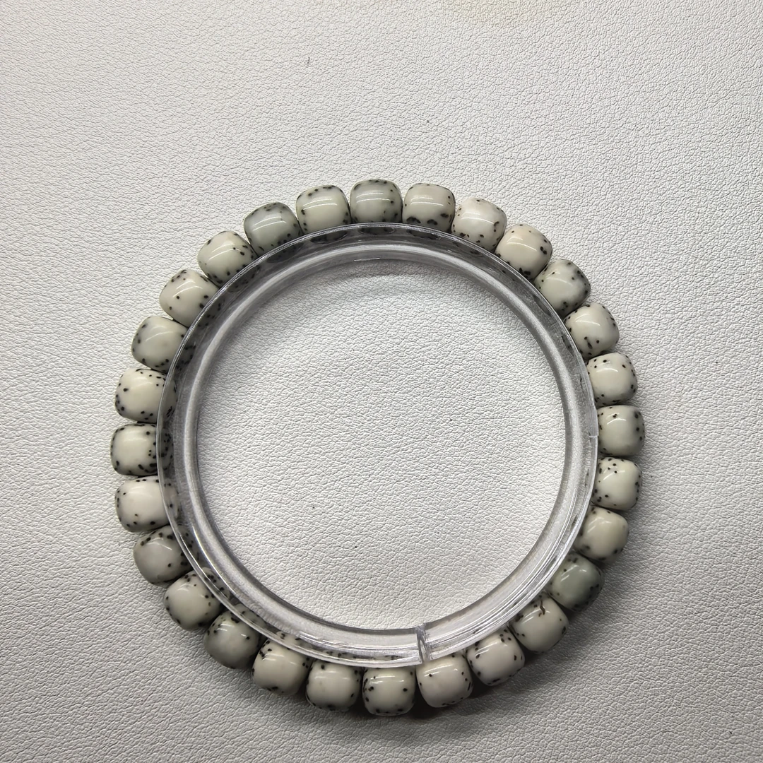 星月菩提 手串 8*7mm 星稀河豚 大留白 河豚-9