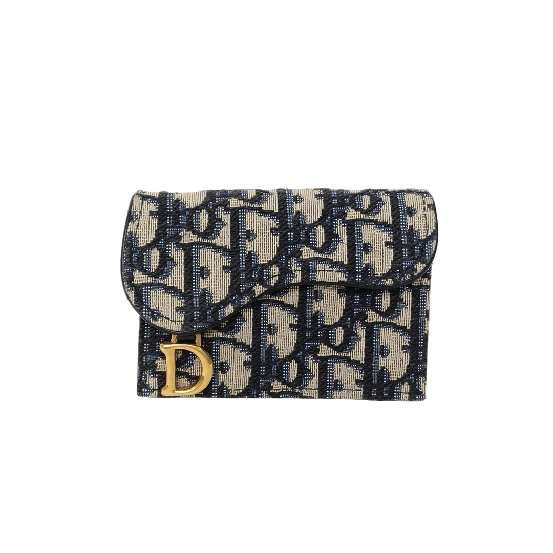 99新 DIOR/迪奥 汤/P245314228/卡包 五格 Oblique印花
