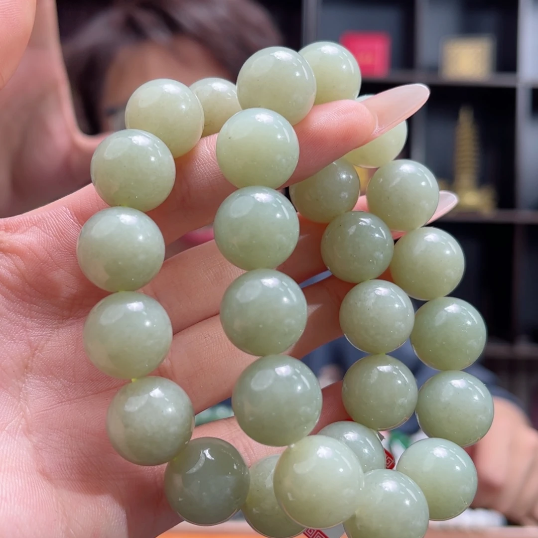 【闪购商品】和田玉手链未镶嵌新疆若羌青黄口16多样性拍一发一