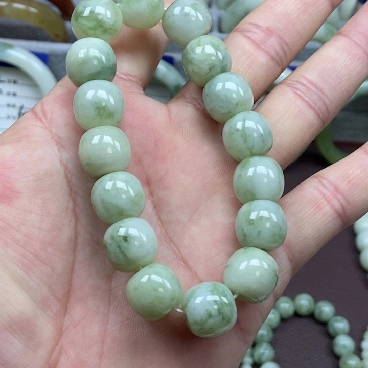 蛇纹石玉未镶嵌手链