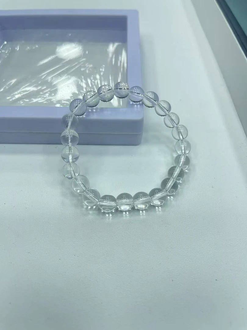 A058 8M单圈白色水晶手链
