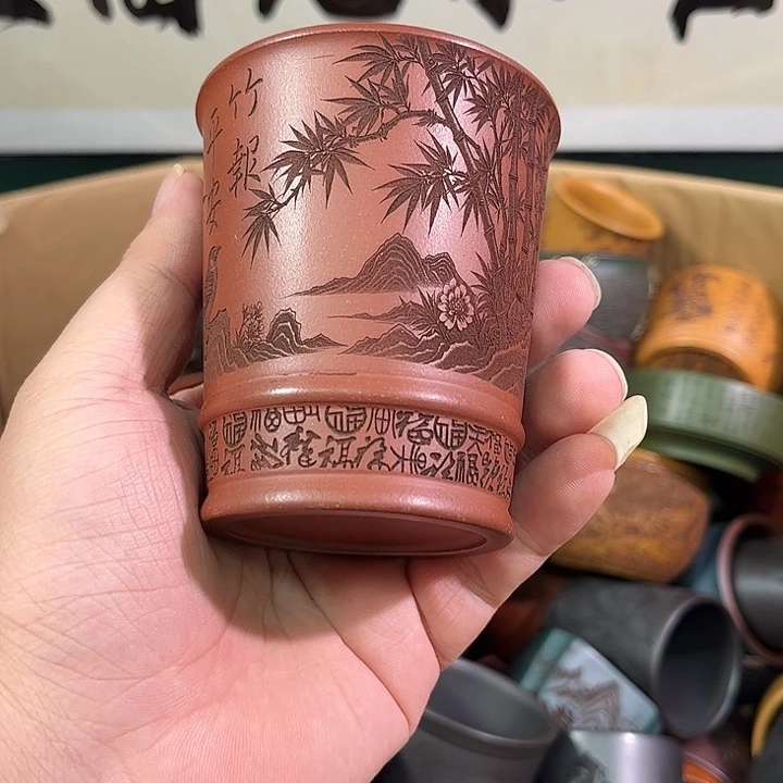 茶杯紫砂全手工紫砂主人杯