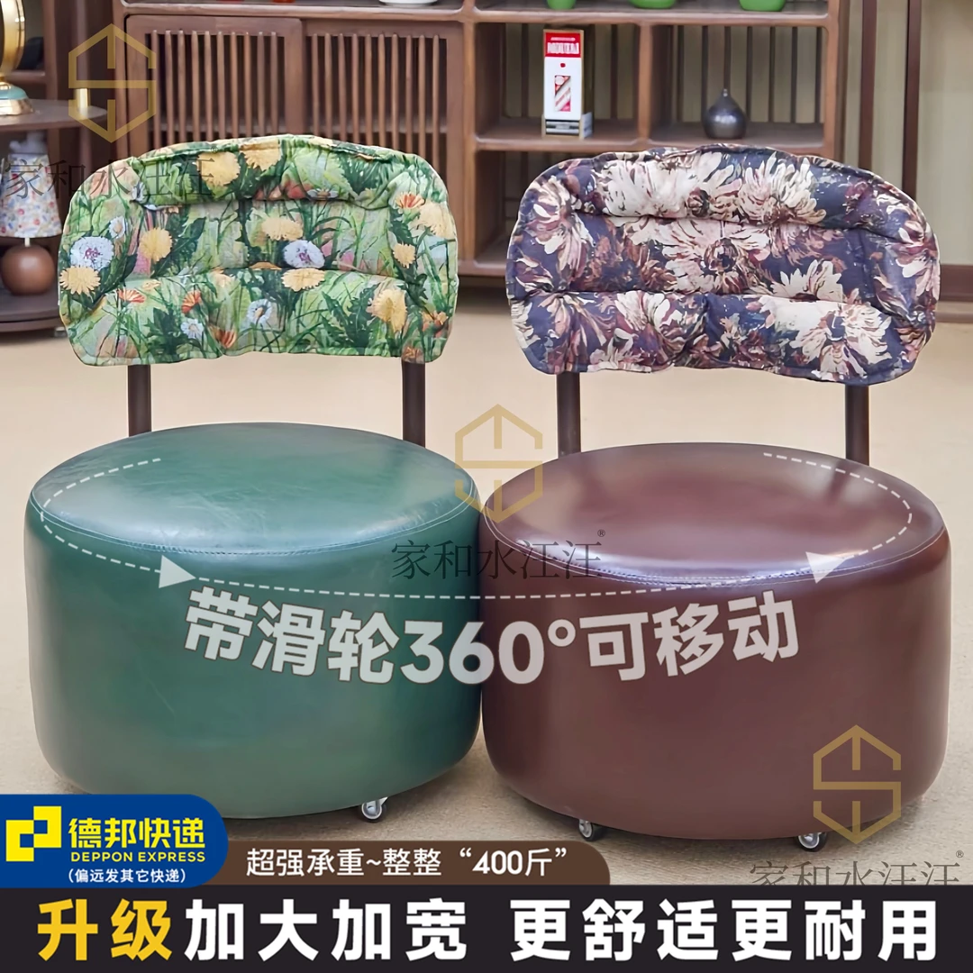 巨无霸版本【带刹车灵动溜溜沙发】带轮滑实木靠背客厅沙发软包椅