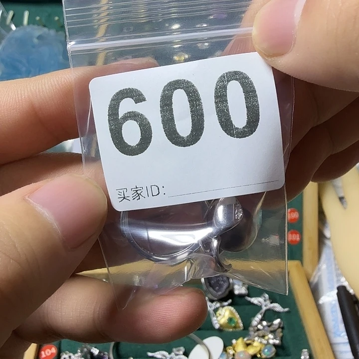 A***A戒圈海水珍珠银S925镶嵌
