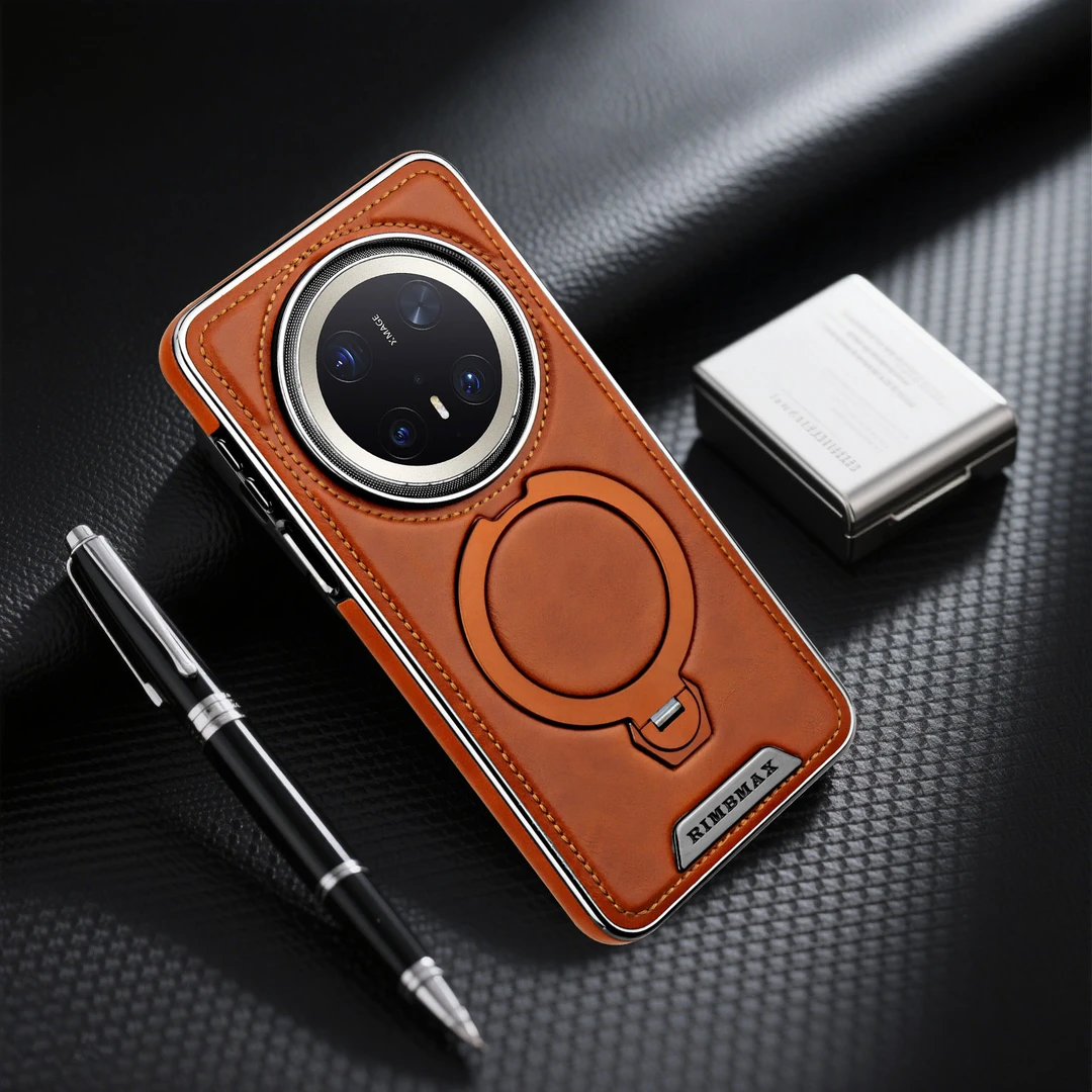 羽唯适用华为Mate70Pro+高级感旋转支架磁吸手机壳Mate60高档商务