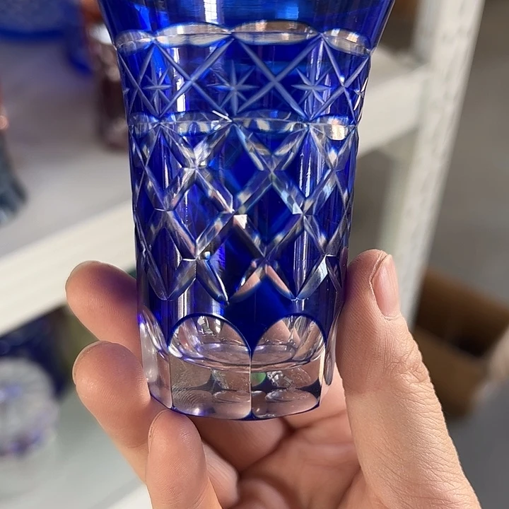 手柄款水晶玻璃微瑕一个