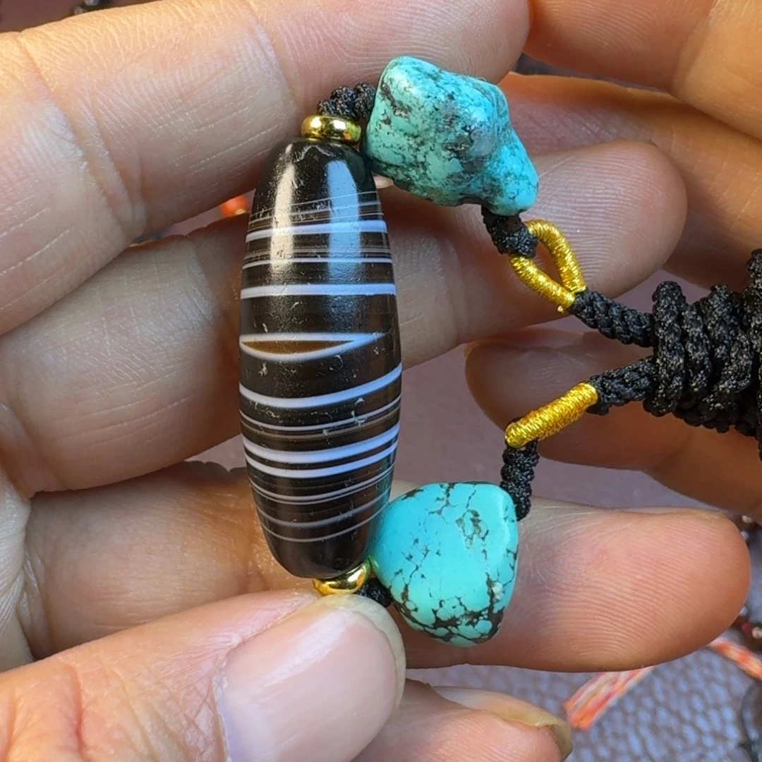玛瑙/玉髓合金颈饰