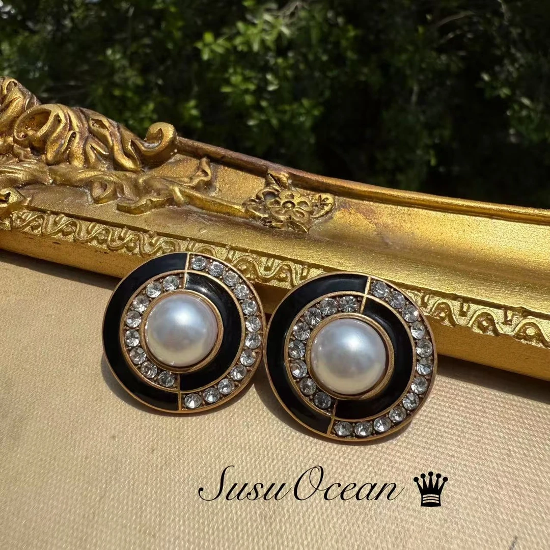 铜合金仿珍珠耳饰 【1121】SusuOcean经典珍藏 香家草帽