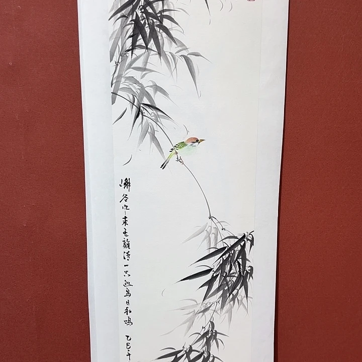 国画听兰老师花鸟