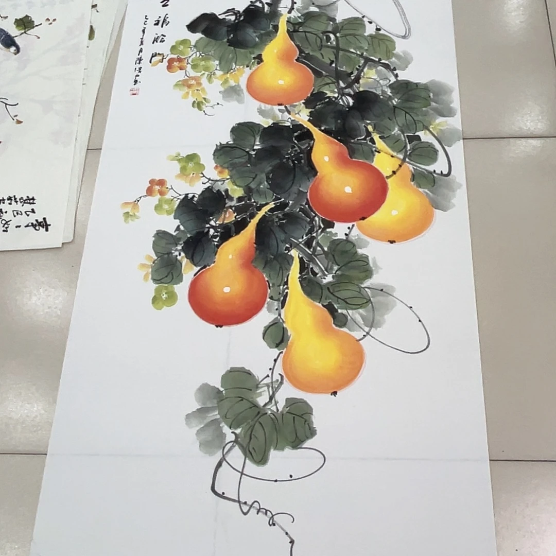 国画纯手绘山水花鸟