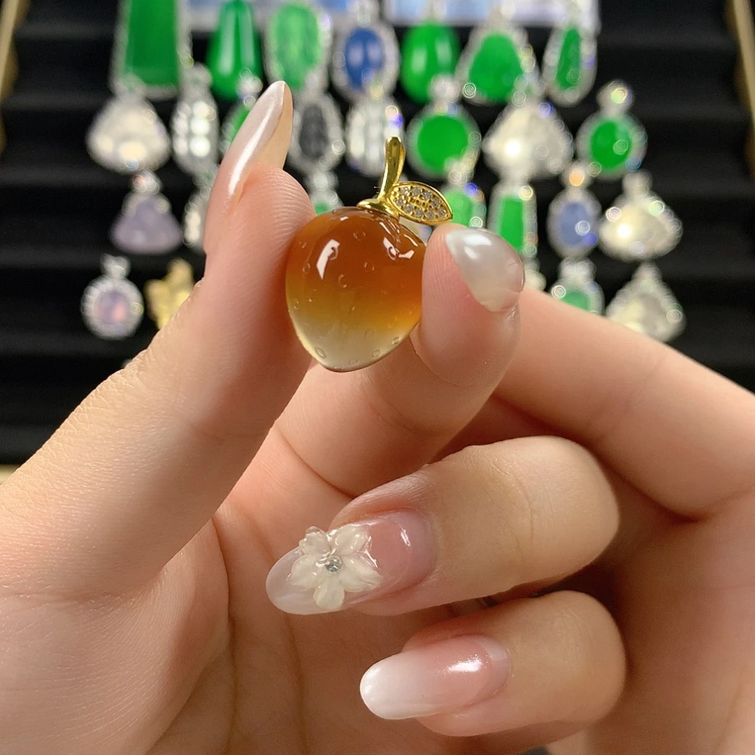 玛瑙/玉髓银S925镶嵌颈饰