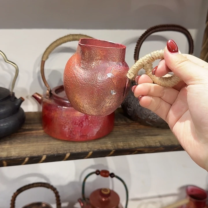 三***，紫铜手工公道杯一个