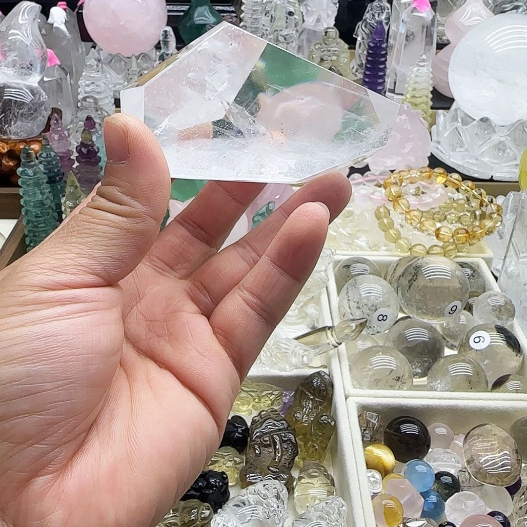 水晶车挂未镶嵌摆件