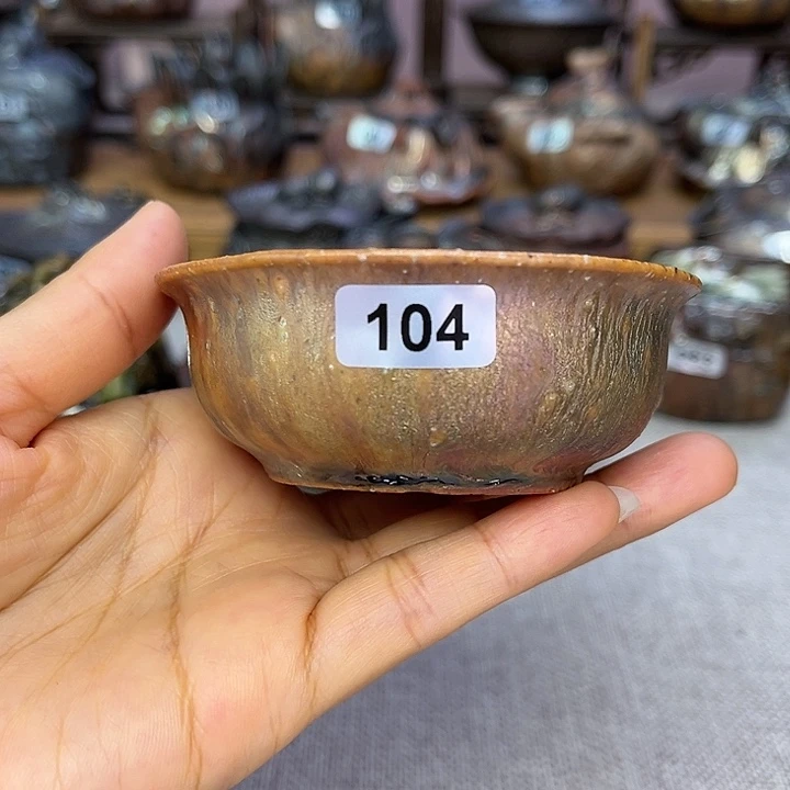 裸柴烧陶瓷手工茶器