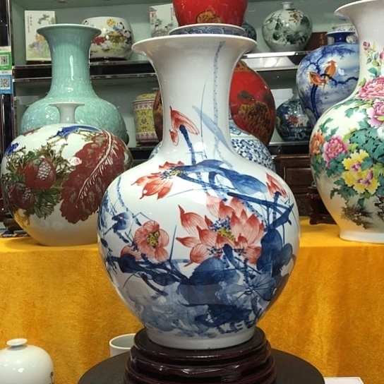 陶摆件景德镇陶瓷花瓶摆件