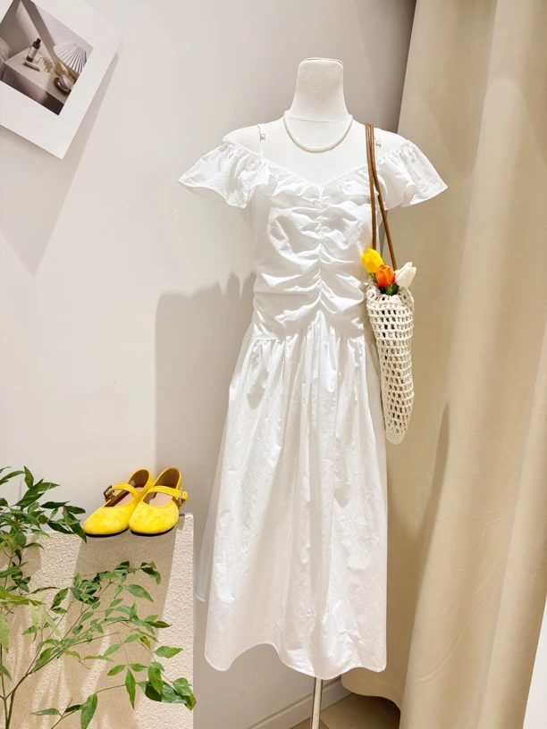 夏季法式收腰修身甜美气质减龄连衣裙