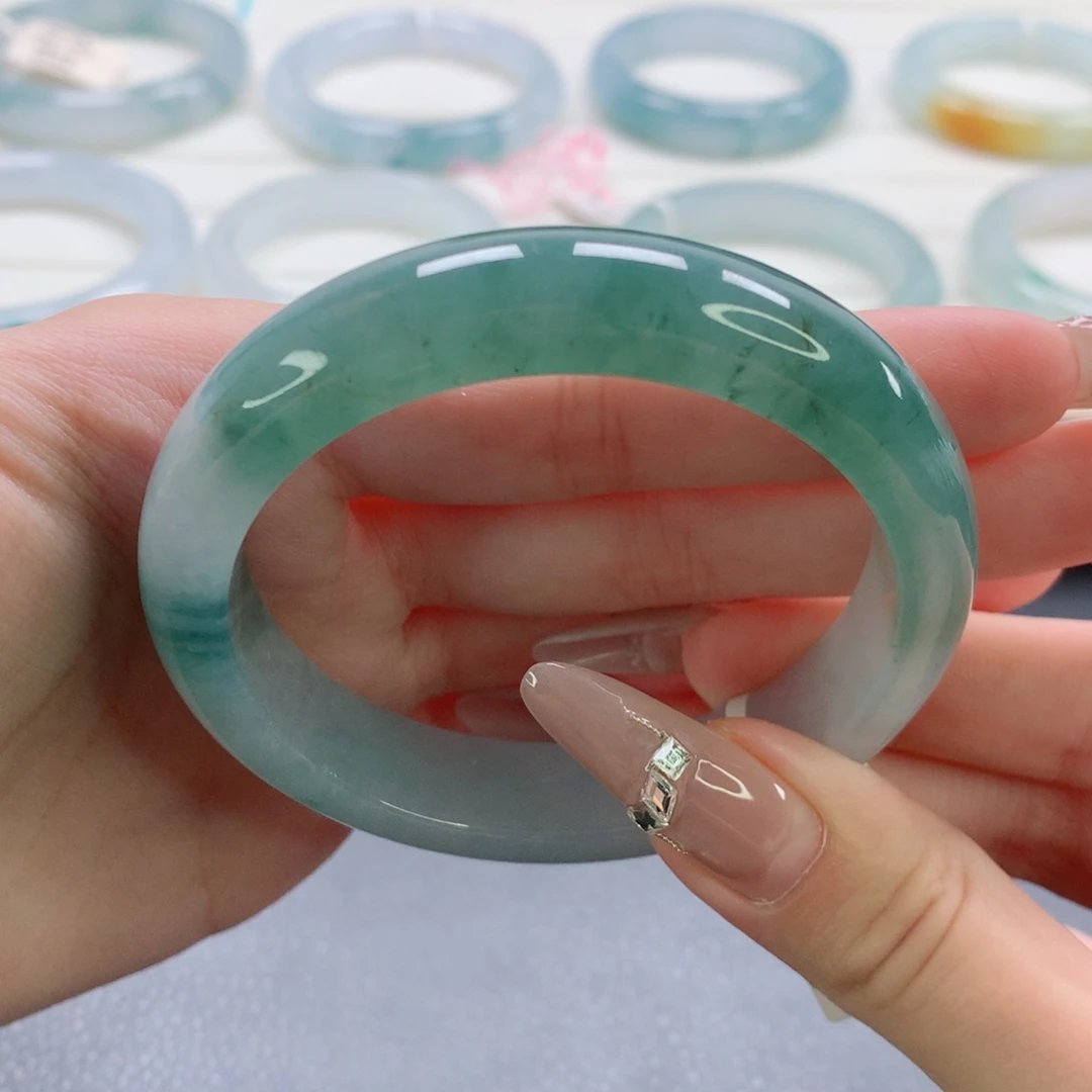 翡翠手镯未镶嵌6号-57