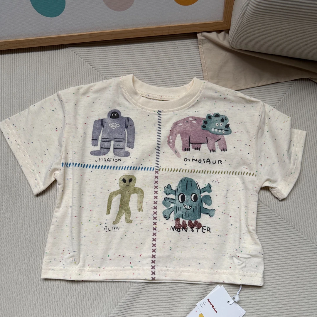 CS141-童装男童卡通短袖夏季新款帅气童宝宝T恤棉