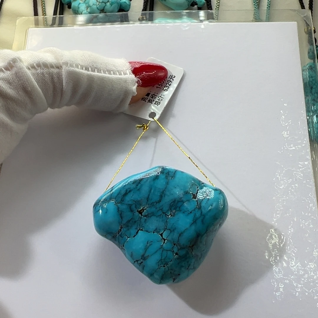 绿松石未镶嵌挂件
