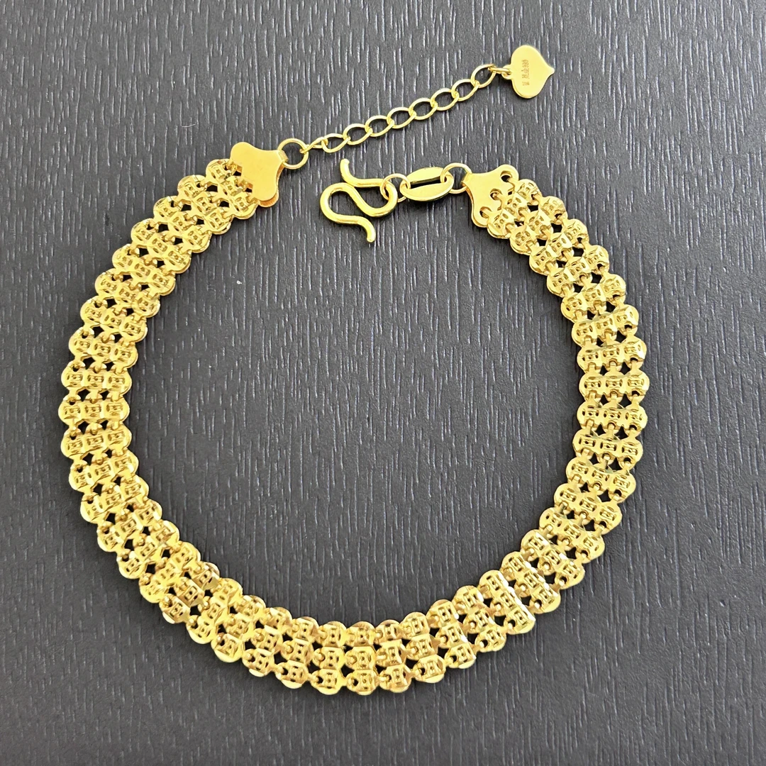 【店长专享】足金999 精工5G钱多多手表带手链ZBHJSL436