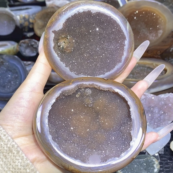 未镶嵌珠宝半成品紫晶紫啵啵盆